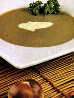суп из каштанов